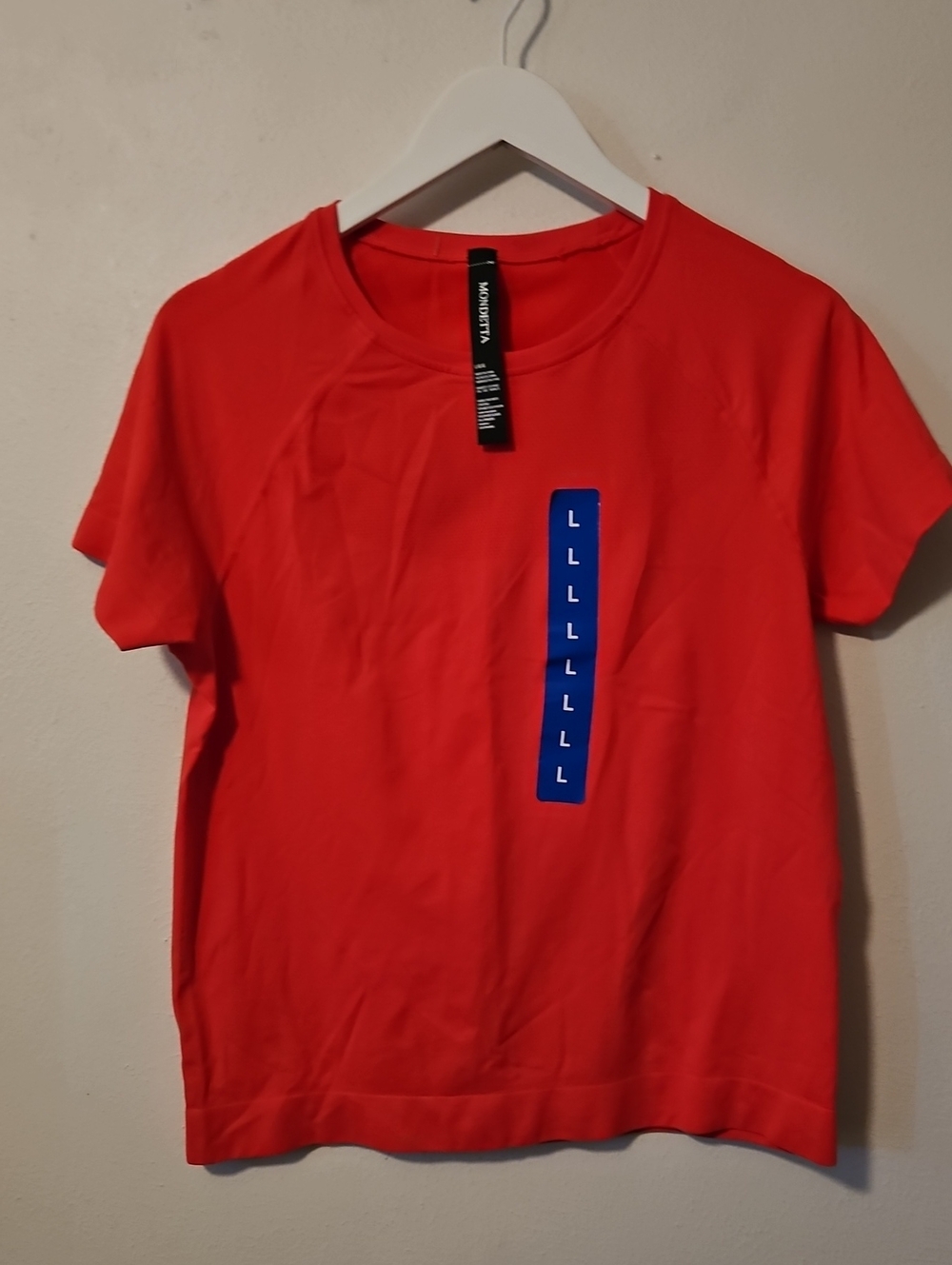Mondetta Bright Red Crewneck Tee